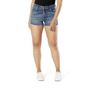 Levi Strauss Signature High Rise Cut Off Denim Shorts